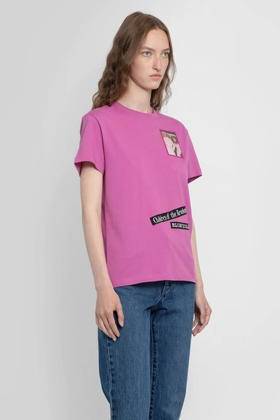 Shop Raf Simons Woman Purple T-shirts