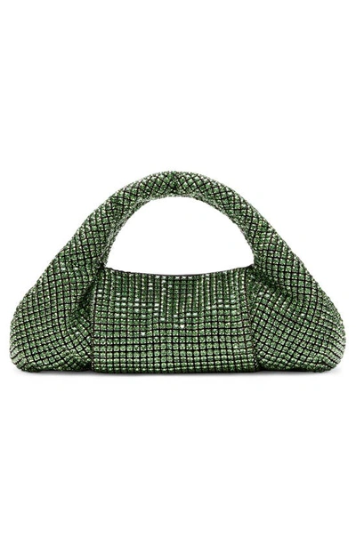 Stuart Weitzman The Moda Mini Shine Crystal Top-handle Bag In Peridot