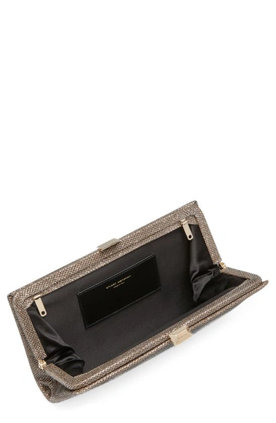 Stuart Weitzman The Vip Clutch In Gold Adobe