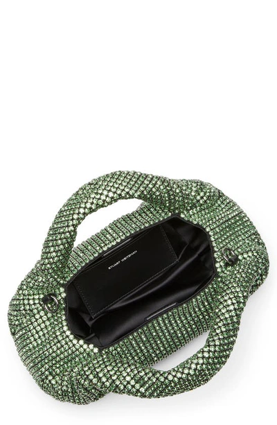 Shop Stuart Weitzman The Moda Shine Mini Tote In Peridot