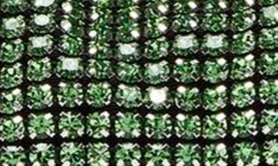 Stuart Weitzman The Moda Mini Shine Crystal Top-handle Bag In Peridot