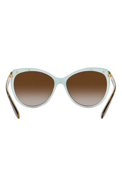 Ralph 59mm Gradient Cat Eye Sunglasses In Brown Gradient