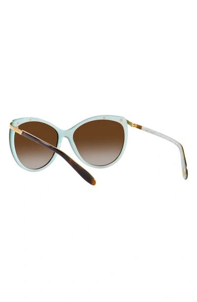 Ralph 59mm Gradient Cat Eye Sunglasses In Brown Gradient