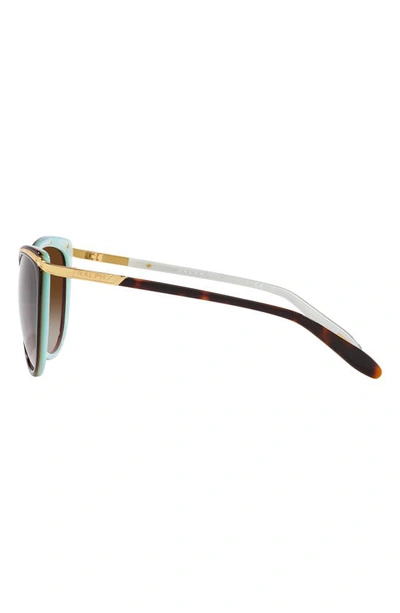 Ralph 59mm Gradient Cat Eye Sunglasses In Brown Gradient