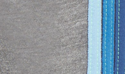 Shop Aviator Nation Stripe Sweatpants In Heather Grey/ Blue Stripes