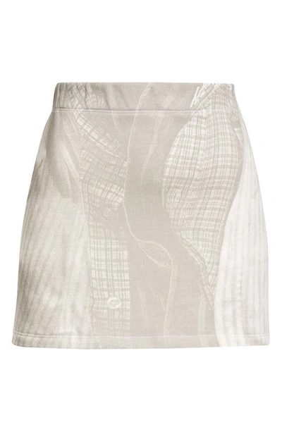 Shop Paloma Wool Layers Organic Cotton Miniskirt In Grey
