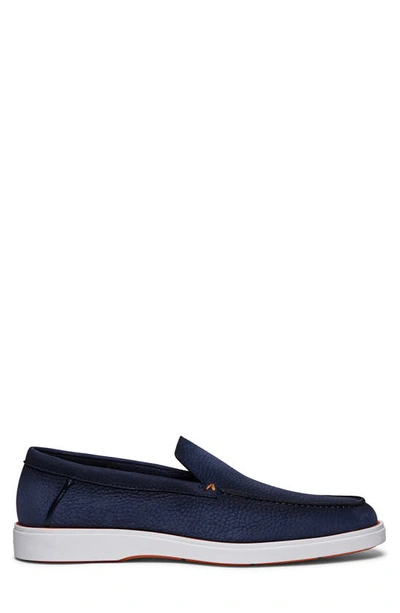 Shop Santoni Drain Slip-on In Blue-u59