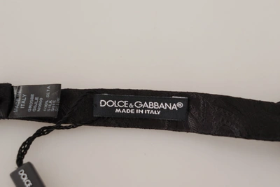 Shop Dolce & Gabbana Black 100% Silk Adjustable Neck Papillon  Men's Tie