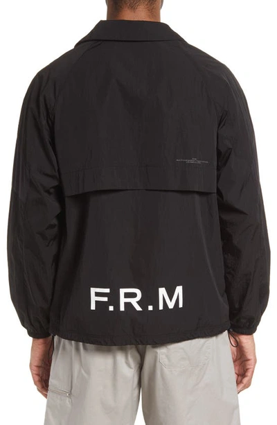 Frame Varsity Jacket In Noir