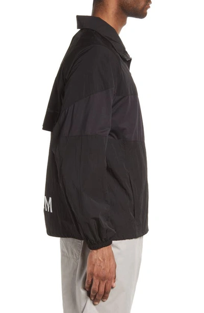 Frame Varsity Jacket In Noir