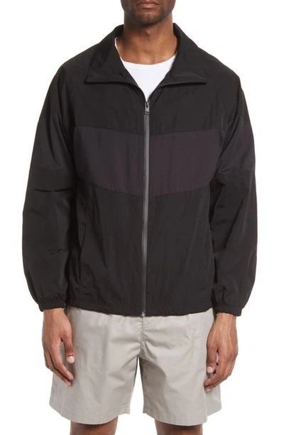 Frame Varsity Jacket In Noir