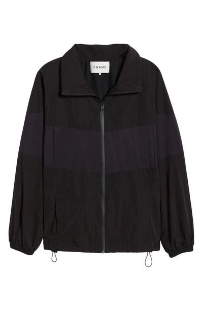 Frame Varsity Jacket In Noir