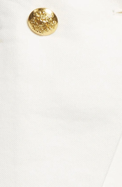 Veronica Beard Miller Dickey Double-breasted Grain De Poudre Blazer In White