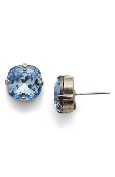 Shop Sorrelli Aisha Crystal Stud Earrings In Something Blue