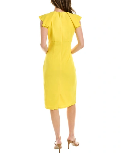 Shop Maggy London Sheath Dress In Yellow