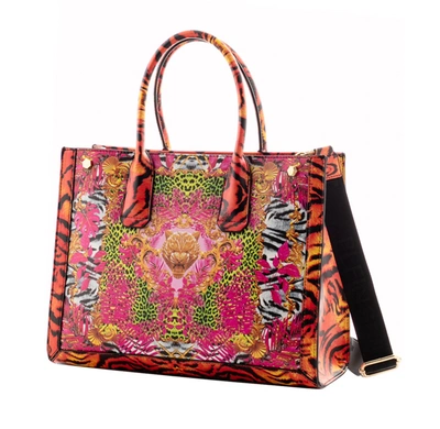 Shop Plein Sport Fuchsia Polyurethane Women's Handbag