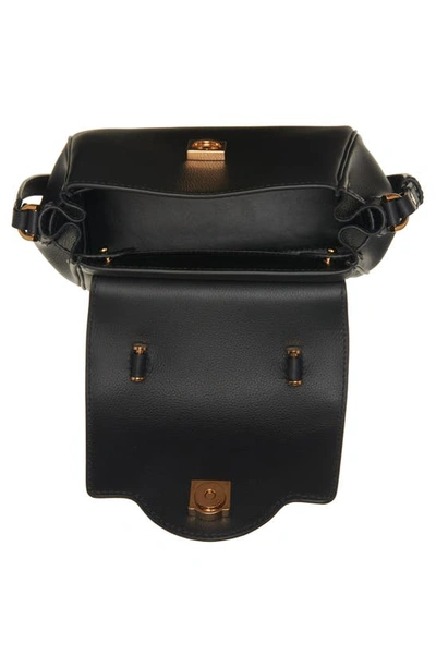 Shop Versace Small La Medusa Handbag In Black