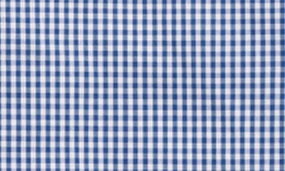Shop Vineyard Vines Gingham Stretch Poplin Button-down Shirt In Blue Maritime