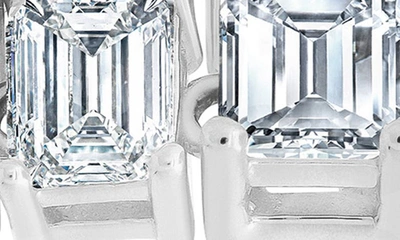 Shop Crislu Opulent Cubic Zirconia Drop Earrings In Platinum