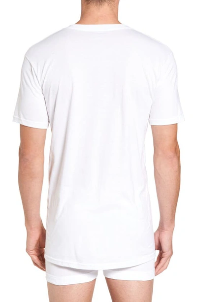 Shop Nordstrom Men's Shop 4-pack Regular Fit Supima® Cotton V-neck T-shirts In White