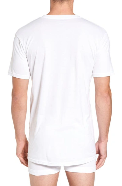 Nordstrom Men's Shop Nordstrom 4-pack Regular Fit Supima® Cotton V-neck T-shirts In White