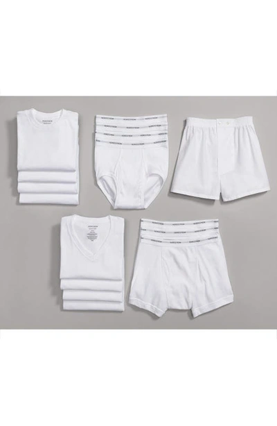 Shop Nordstrom Men's Shop Nordstrom 4-pack Regular Fit Supima® Cotton V-neck T-shirts In White