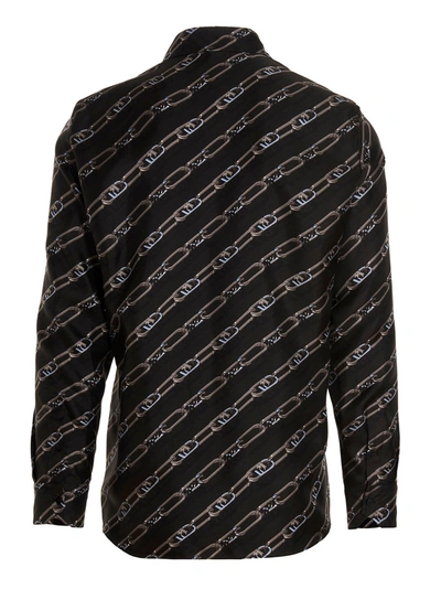 Shop Fendi ' O'lock' Shirt In Black