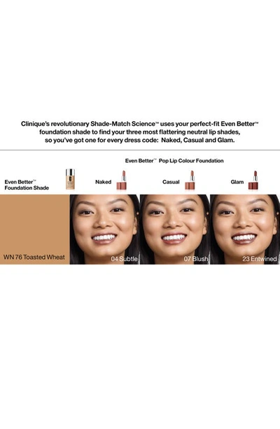 Shop Clinique Even Better™ Makeup Broad Spectrum Spf 15 Foundation In 76 Toasted Wheat