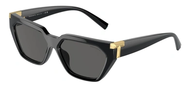 Shop Tiffany & Co 0tf4205u 8001s4 Cat Eye Sunglasses In Grey