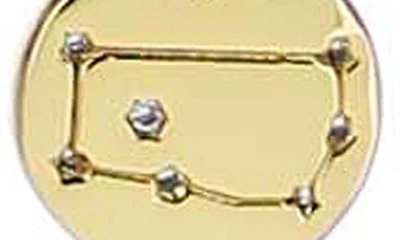 Shop Panacea Zodiac Pendant Necklace In Gold Gemini