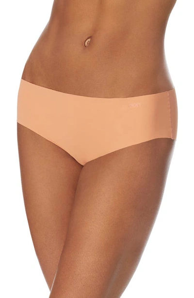 Shop Dkny Litewear Cut Anywhere Hipster Panties In Guava