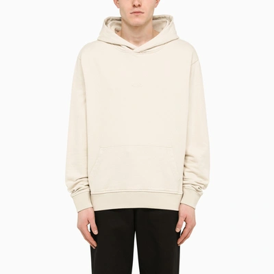 Shop 424 Classic Beige Hoodie With Logo