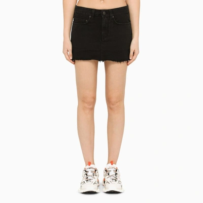 Shop Balenciaga | Black Cotton Denim Skirt
