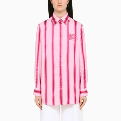 Shop Etro | Pink/fuchsia Striped Shirt
