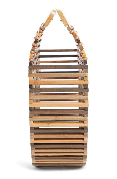 Shop Cult Gaia Small Ark Bamboo Handbag In Multi