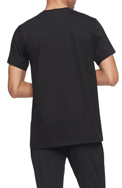 Shop Calvin Klein 3-pack Cotton Crewneck T-shirt In Black