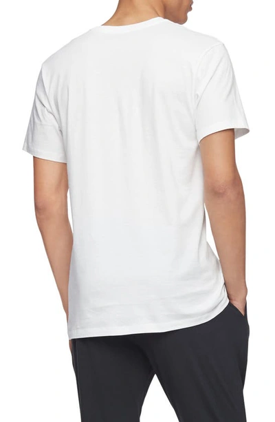 Shop Calvin Klein 3-pack Cotton V-neck T-shirt In White