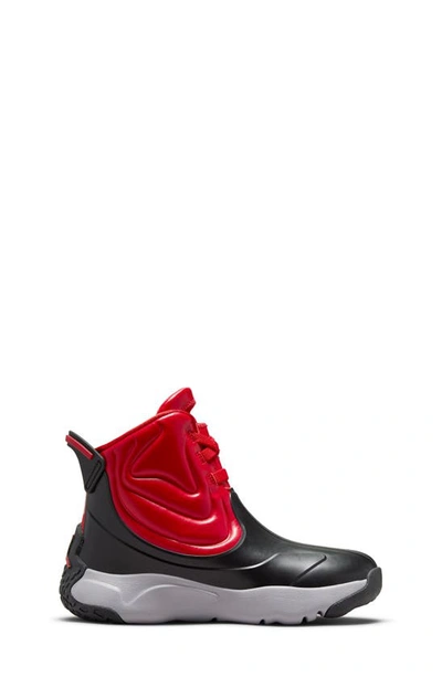 Shop Jordan Drip 23 Rain Boot In Black/ Gym Red/ Cement Grey