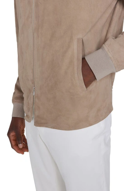 Shop Jack Victor Barclay Packable Bomber Jacket In Tan
