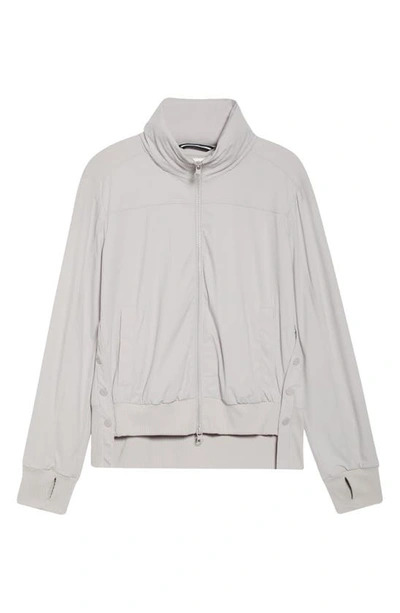 Blanc Noir Yolo Contrast Stitch Jog Jacket In Raindrops
