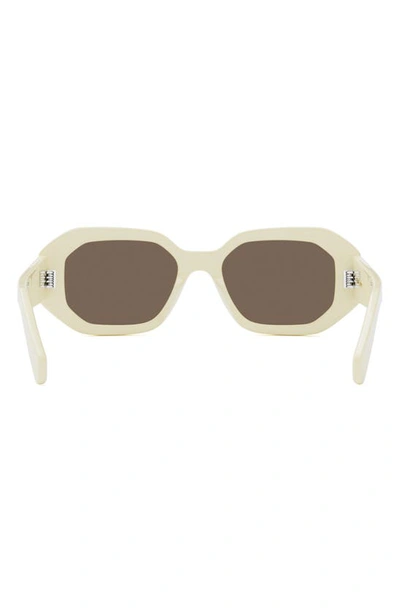 Celine Bold 3 Dots In Ivory / Brown