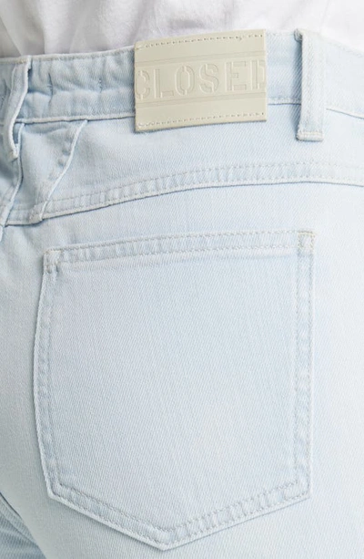 Shop Closed Rawlin Flare Jeans In Light Blue
