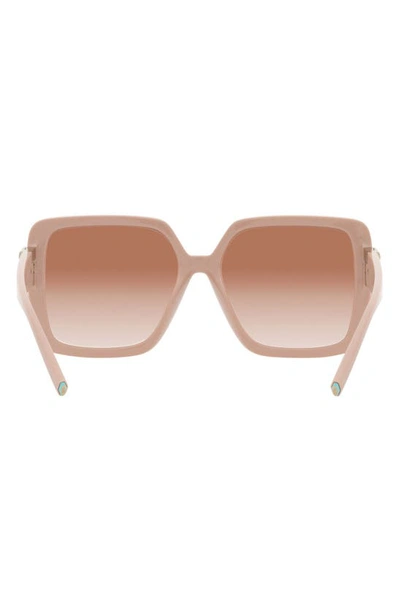 Shop Tiffany & Co 58mm Gradient Square Sunglasses In Pink Grad
