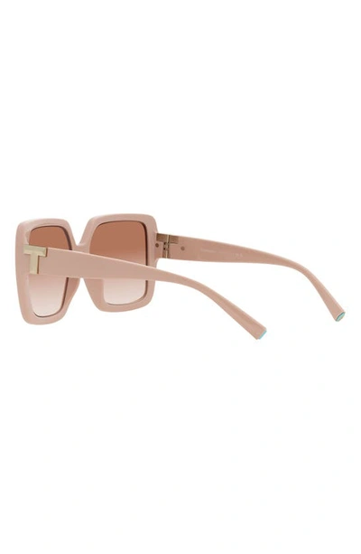 Shop Tiffany & Co 58mm Gradient Square Sunglasses In Pink Grad