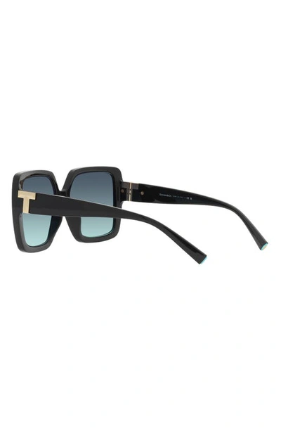 Shop Tiffany & Co 58mm Gradient Square Sunglasses In Black