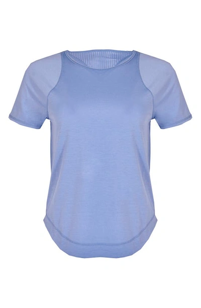 Shop Sweaty Betty Breathe Easy Run T-shirt In Fluid Blue