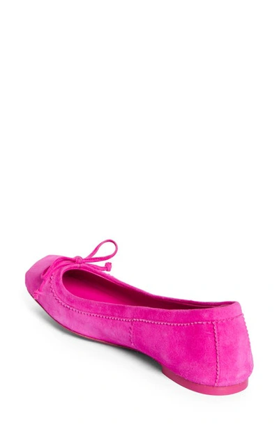 Shop Christian Louboutin Mamadrague Square Toe Ballet Flat In Pink