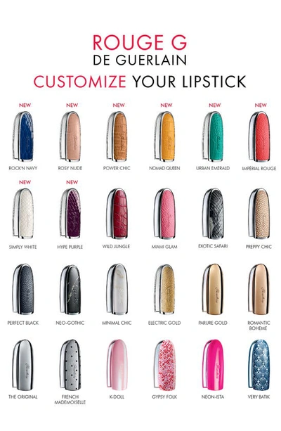 Guerlain Rouge G Stunning Queen Customizable Lipstick Case In Topaz Aura