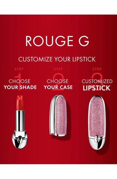 Shop Guerlain Rouge G Customizable Lipstick Case In Black Velvet