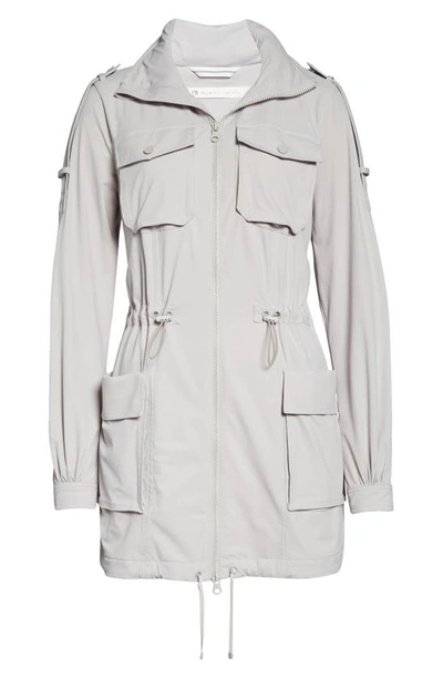 Shop Blanc Noir Mastermind Hooded Jacket In Raindrops